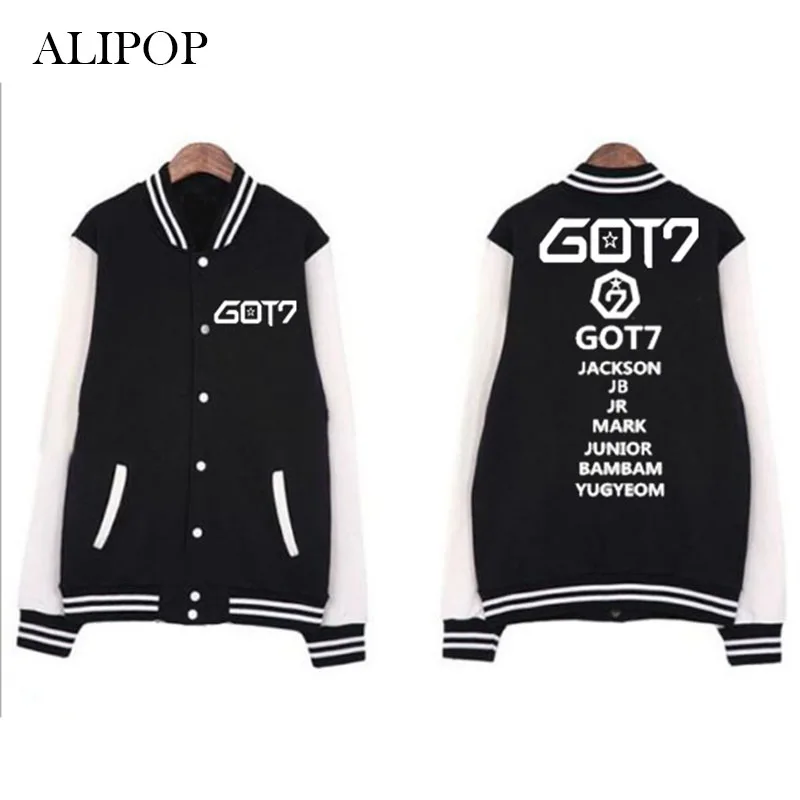 Youpop Kpop GOT7 FLY Hard Carry альбом куртка женская хлопковая одежда с длинным рукавом