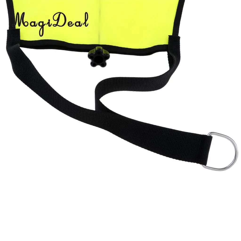 210D Nylon Heavy Duty Perfeclan Durable Nylon Scuba Dive 50lbs Salvage Lift Bag w/ Dump Valve for Swimming Diving Accessories