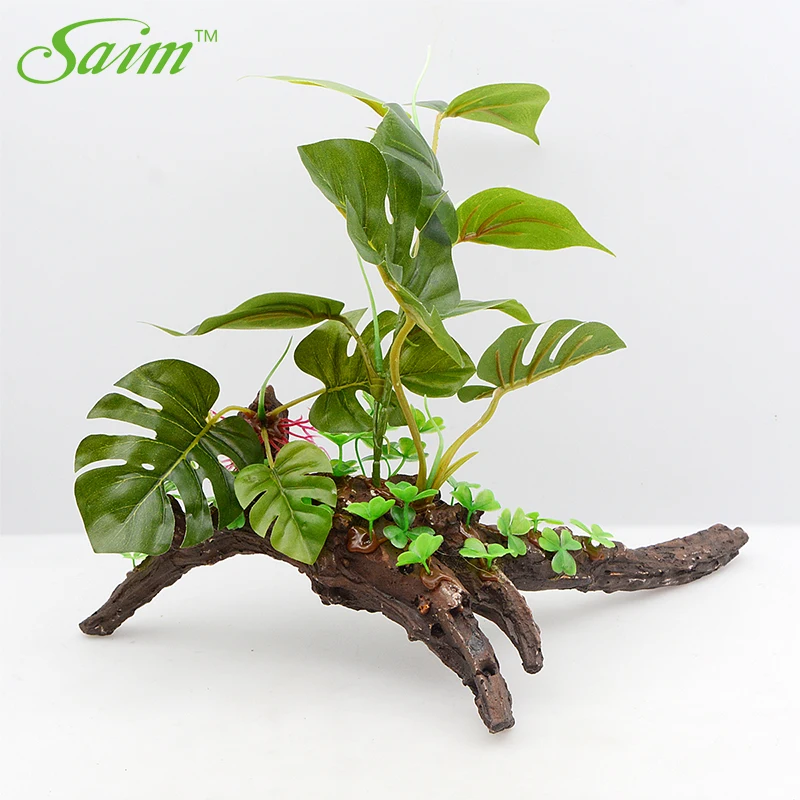 14.2" Saim Aquarium Plants Decoration Acuario Plastic Plant Large