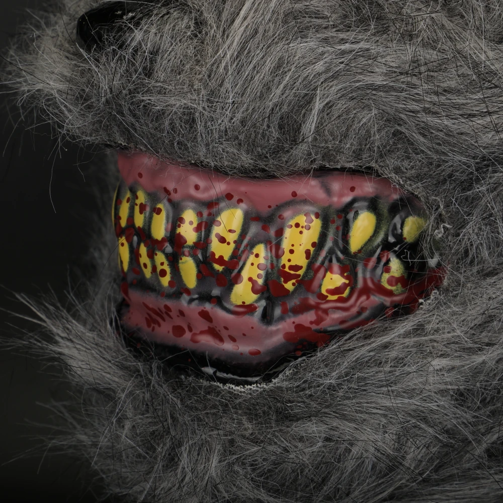 Animal Masks Animal Themed Costumes Horrible Rabbit Mask Felt Plastic Cosplay Prop Halloween Accessories Men Women Face Mask     (19)