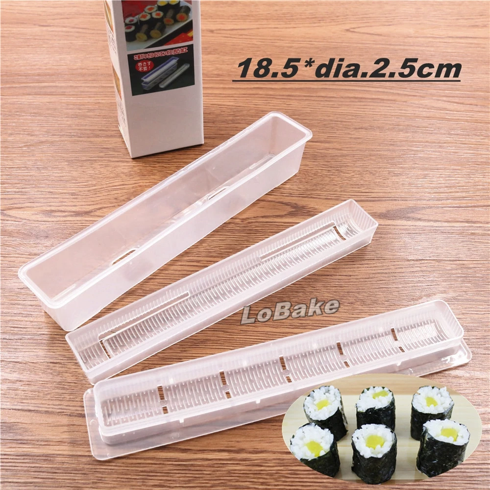 Brand new inside 19*2.5cm plastic separable roll sushi maker mold set