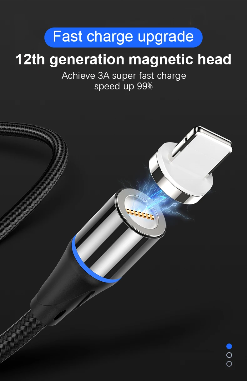 Suhach магнитное зарядное устройство Micro Usb кабель для iphone Usb type C Быстрая Зарядка адаптер магнит зарядное устройство провод для samsung Xiaomi шнур