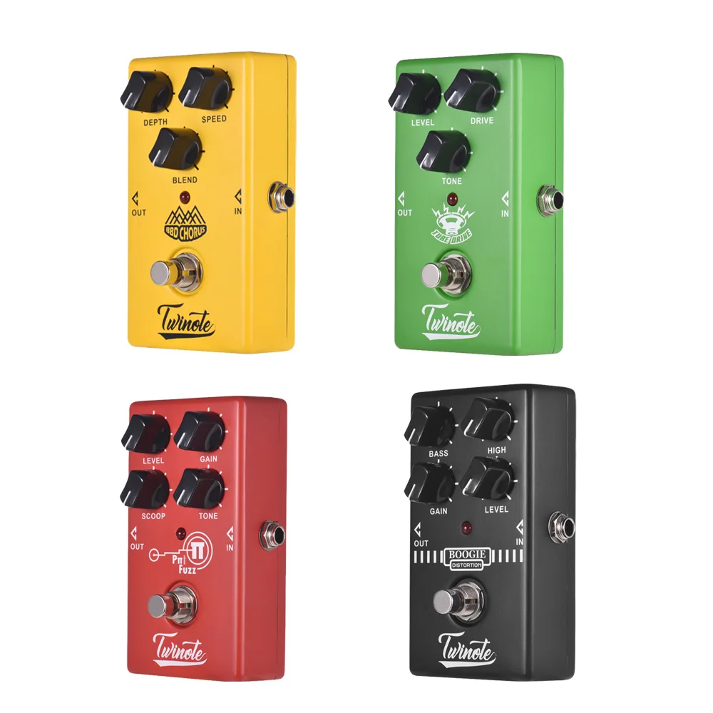 Guitar Pedal Guitar Effect Pedal 4 Effects Chorus Low Noise/ Overdrive/ High Gain/ Simulator