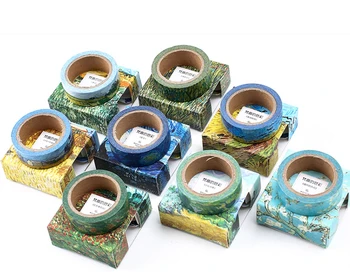

8pcs/set van goah Slim Washi Tape Adhesive Tape DIY Diary Planner Scrapbook Sticker Category Masking Tape paper tape 1.5m