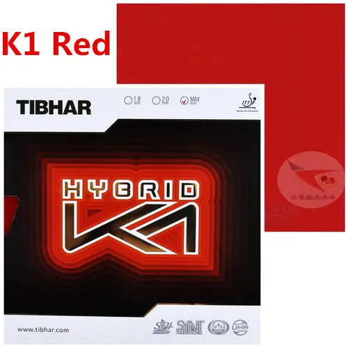TIBHAR HYBRID K1/K1 плюс липкая резиновая губка для натяжения, ударная губка для настольного тенниса, резиновая губка для пинг-понга - Цвет: K1  MAX RED