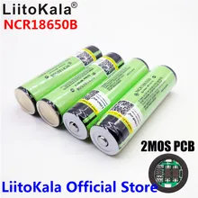 2017 Original LiitoKala 18650 3400mAh battery 3.7V Li-ion Rechargebale battery PCB Protected For panasonic NCR18650B 18650 3400