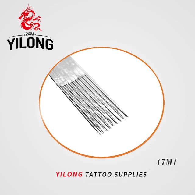 17m1 50pcs professional tattoo needles single magnum sterilize professional free single