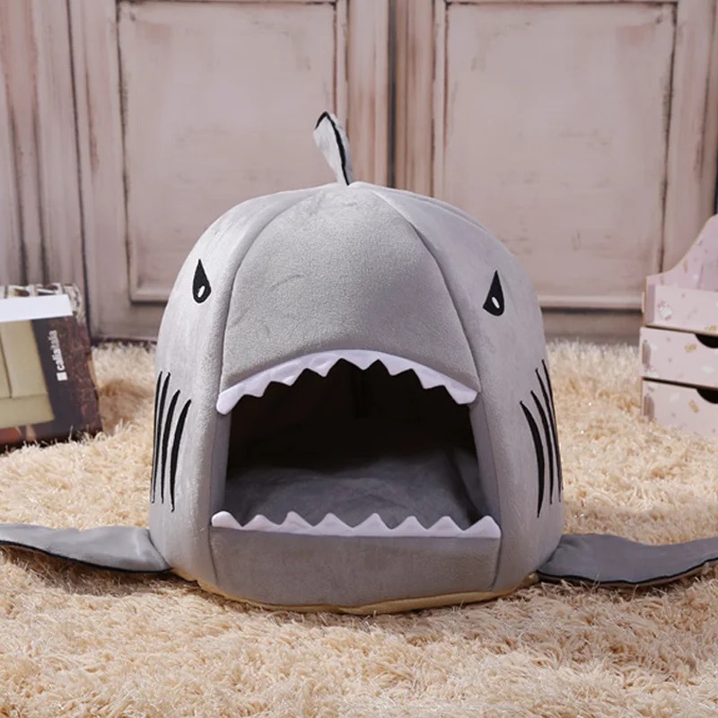 

Fast Shipping Dog Bed Shark Style Cat Nest Hondenmand Pet Bed Cama Perro For Small Medium Dog House Pet Supplies