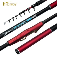 Hennoy скала 3,9 м 5,4 м карбоновая удочка cana de pescar