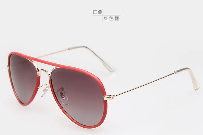 Для женщин солнцезащитные очки мужские поляризованные солнцезащитные очки подходят для вождения, солнцезащитные очки для женщин, дизайнерские очки солнцезащитные очки по рецепту, Волшебная коробка UV400 3025 - Цвет линз: Красный