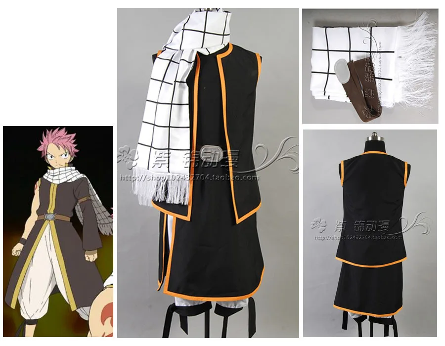 

Fairy Tail Natsu Dragneel cosplay costume Handmade C002