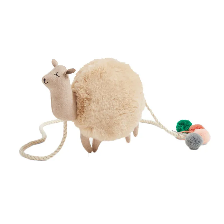 

2019 Bag Women Shoulder Bags Crossbody Bags For Women Zipper Soft Flap Lamb Alpaca Style Children Fur bag