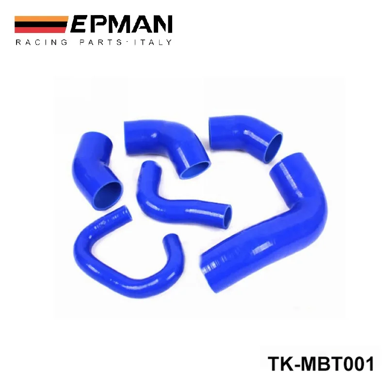 EPMAN - Racing Silicone turbo intercooler hose kit 6pcs For MIT EVO 7-9 - 2.0L Turbo 4G63 (6pcs) EP-MBT001