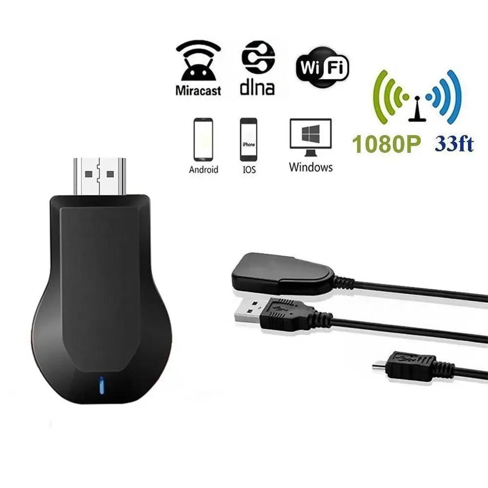 Беспроводной адаптер для ТВ M4 Plus палки с одинаковым экраном 2 4 ГГц Ezcast/ DLNA/ Miracast/