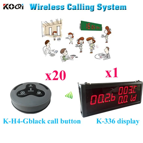 Wireless Call Bell System CE Approved Wireless Office Call Bell Remote