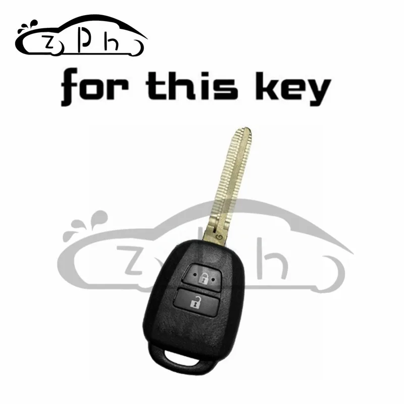 Для Toyota Aqua Ractis Vitz RAV4 HiAce Land Cruiser силиконовый ФОБ оболочка Обложка держатель 2