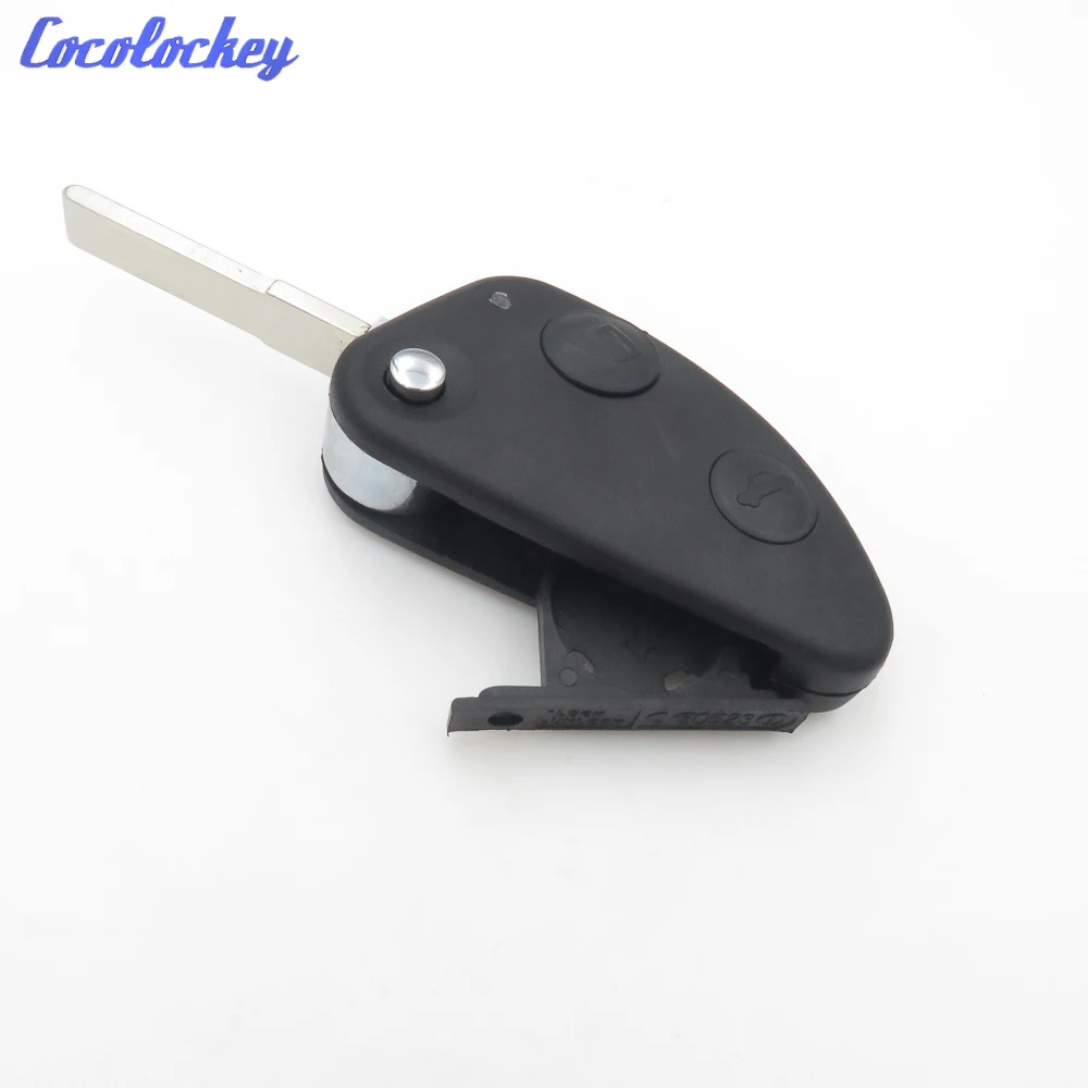 

Cocolockey Replacement 2 Button Flip Folding Remote Key Shell Fit for Alfa Romeo 147 156 166 GT Remote Key Fob Cover 2Buttons