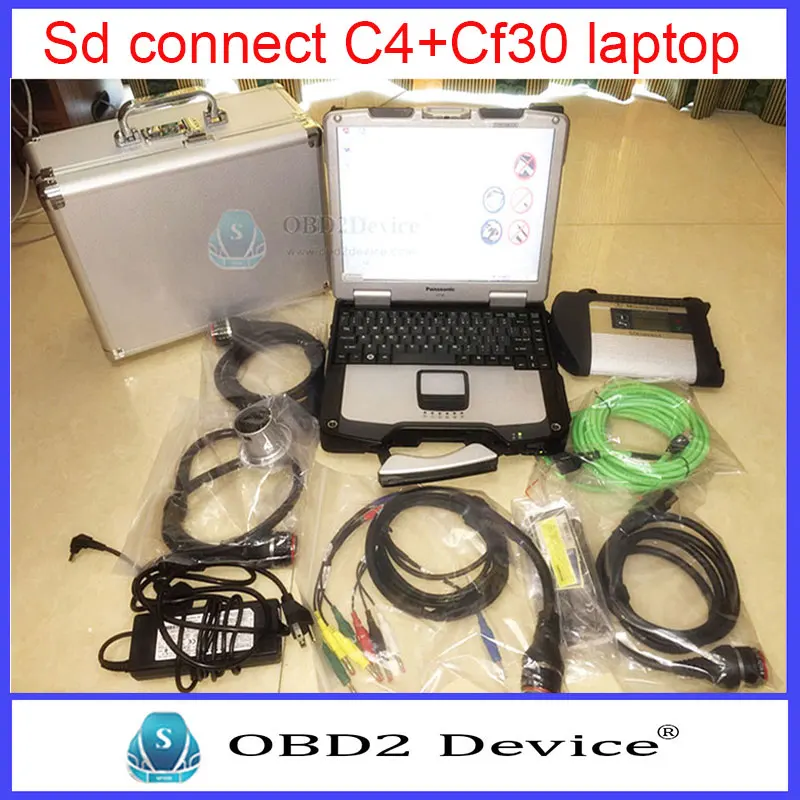 НОВЫЙ Звезда C4 MB беспроводной диагностический инструмент для compect c4 SD подключите