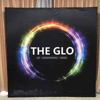 

new popular photobooth pop up frame with tension fabric backdrop