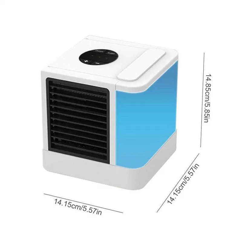 Mini enfriador de aire eléctrico para la habitación ventilador portátil de aire acondicionado Digital la manera rápida y fácil de enfriar cualquier espacio