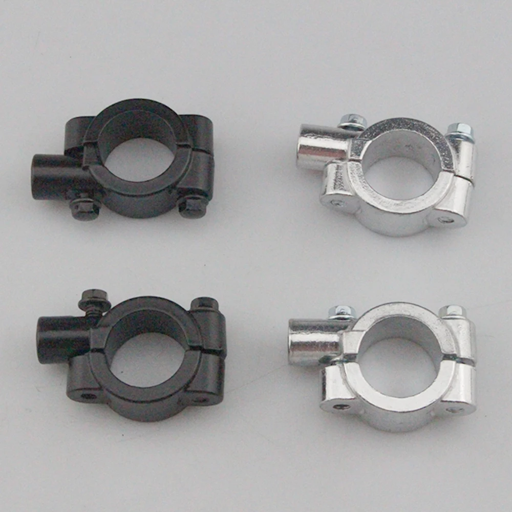 

Motorcycle Rear view Mirrors Brackets Adapter 1'' 25mm Handlebar Mount Clamp 10mm Thread Black / Silver