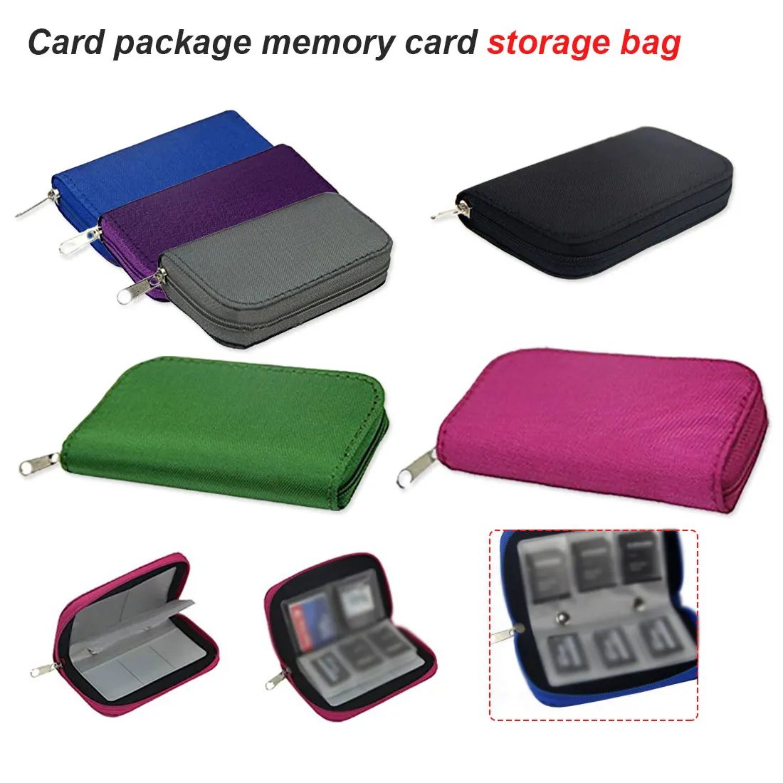

Memory Card Protective Organizer Box 22 Card Places SDHC MMC CF XD for SD Memory Card Storage Carrying Pouch Bag