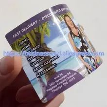 Новое поступление высокого качества, блестящие глянцевые ПВХ визитки 85,5*54*0,36 мм 500 шт* 2