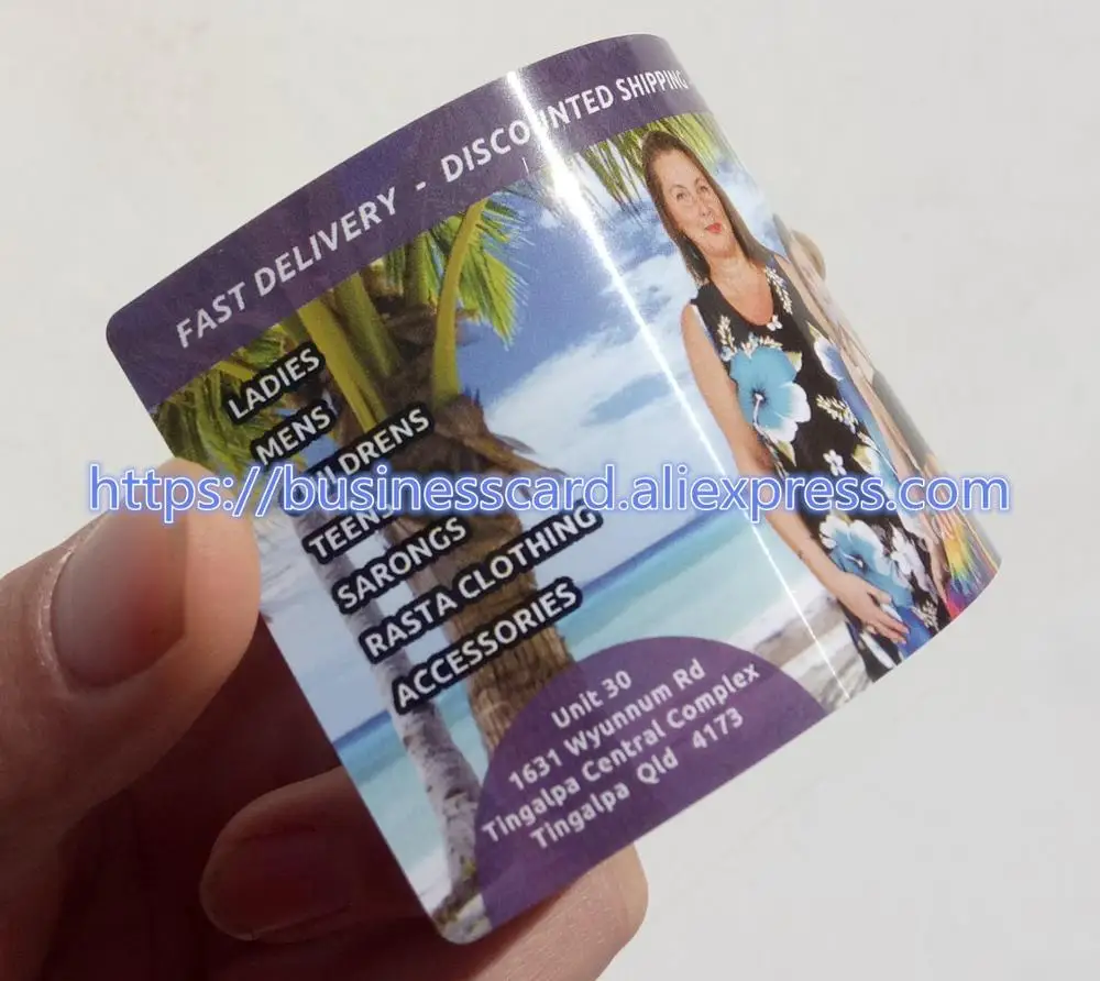 

New Arrival High Quality Shining Glossy PVC Business Card 90X51mm