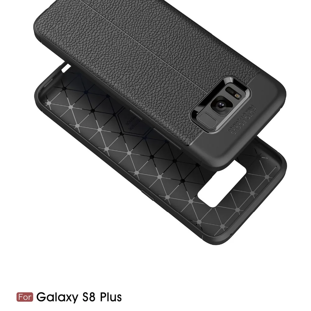 1pcs/lot Free Shipping New Lichee TPU Soft Cover Case For Samsung Galaxy S8 Plus S7 Edge | Мобильные телефоны и