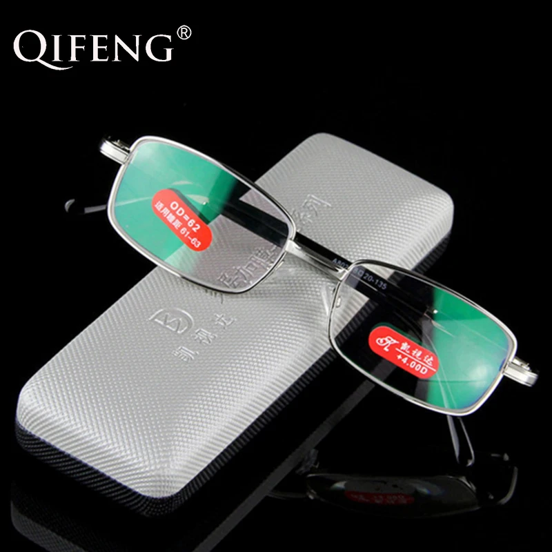 

QIFENG Reading Glasses Men Women Prescription High Diopter Presbyopic Degree Eyeglasses +1.5+2.0+2.5+3.0+4.5+5.0+5.5+6.0 QF289