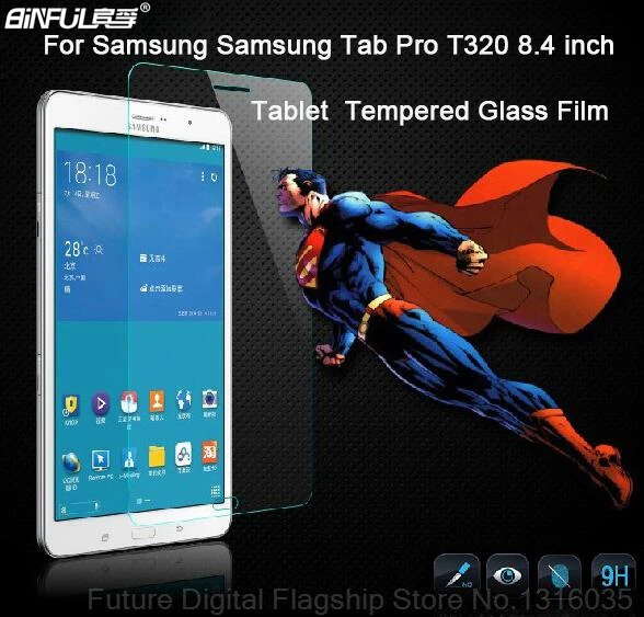 

BINFUL High quality Tempered Glass Anti-Shatter Screen Protector For Samsung Galaxy Tab Pro 8.4 T320 T321 T325 Protective Film
