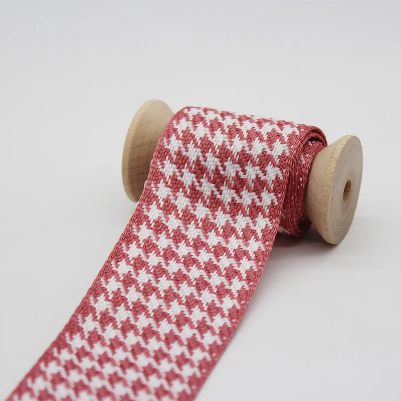Full 25m roll Made in Germany 1.5" Red Gingham ribbon check fabric 40mm 