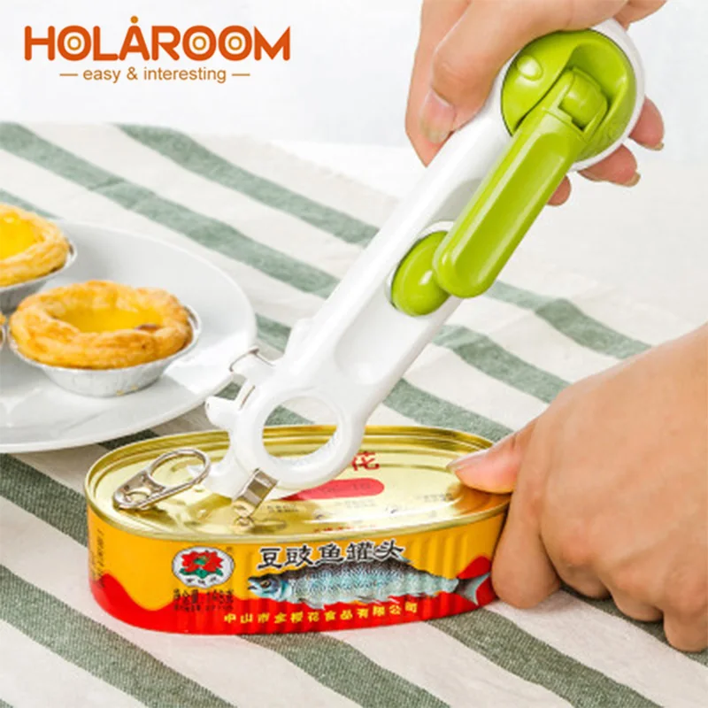 Holaroom 7 в 1 многофункциональная открывалка для бутылок с содовой, открывалка для консервов, открывалка для фруктов, высококачественные кухонные инструменты