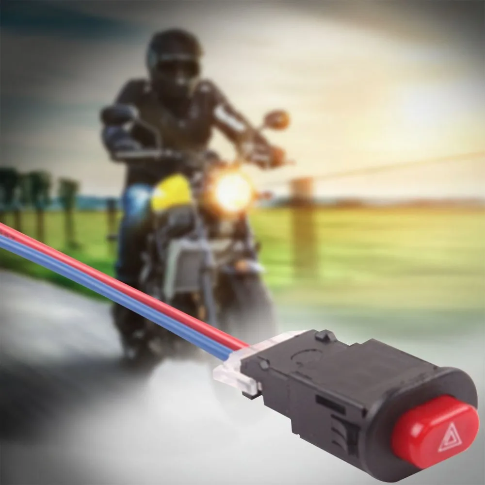 

Universal Waterproof Motorcycle Horn Switch Double Flash Switches Handlebar on-off Horn Switch For Motorbike Modification