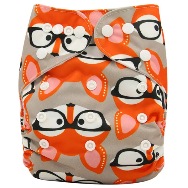 Ohbabyka тканевые подгузники для малышей, многоразовые подгузники, регулируемые подгузники, один размер, дизайнерские подгузники с карманами для новорожденных - Цвет: OB133