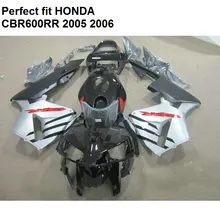 Горячая Распродажа Обтекатели для Honda CBR600RR 2005 2006 черный белый комплект обтекателей CBR 600RR 05 06 sz60