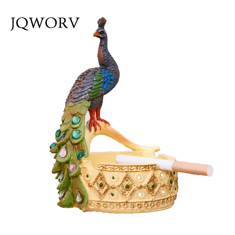 

JQWORV Creative decoration peacock succulent flower pot resin crafts succulent plant pot small vase balcony desktop decorative