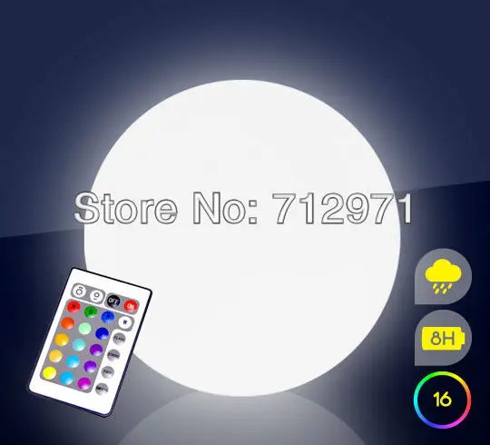

PE Material Rotational Moulding floating waterproof led ball