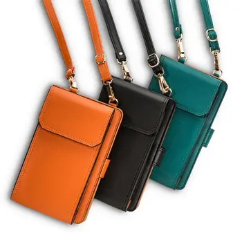 

2020 Portable Crossbody Shoulder Bag Cell Phone Pouch Purse Wallet with Credit Card Slots For Women Girls