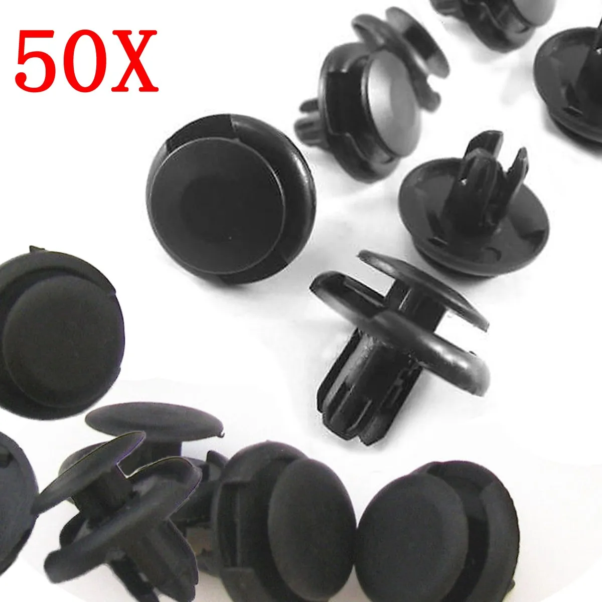 50X Car Bumper Fender 8mm Black Retainer Fastener Rivet Clip for Nissan Maxima 50X Car Bumper Fender 8mm Black Retainer Fastener Rivet Clip for Nissan Maxima
