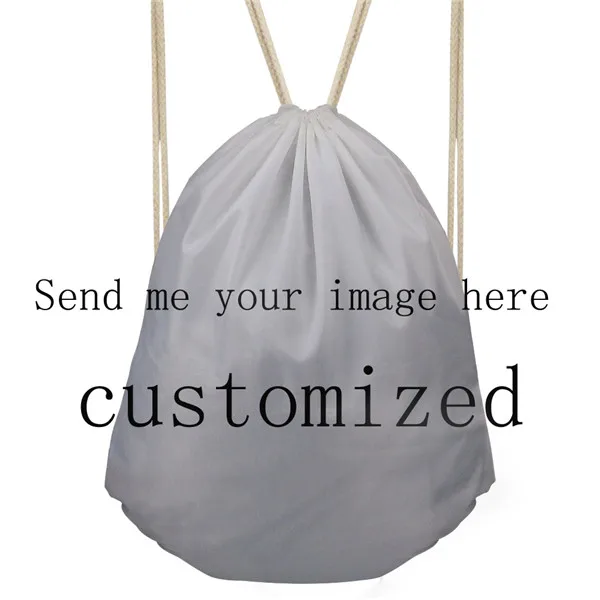 TWOHEARTSGIRL милый рюкзак с принтом на шнурках для девочек милые школьные рюкзаки студенческие Повседневные детские рюкзаки Mochila - Цвет: send me image