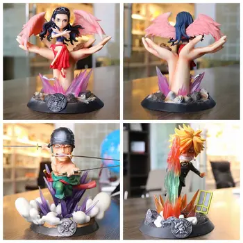 

18-20cm Japanese anime figure one piece Usopp/Charlotte Mash/Nico Robin/Sanji statue action figure collectible model
