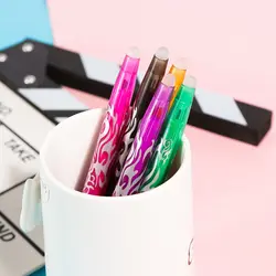 Kawaii 8 цветные стираемые гелевые ручки Ластик милый японский канцелярский магазин Милая Новинка Школьные офисные материалы Радуга