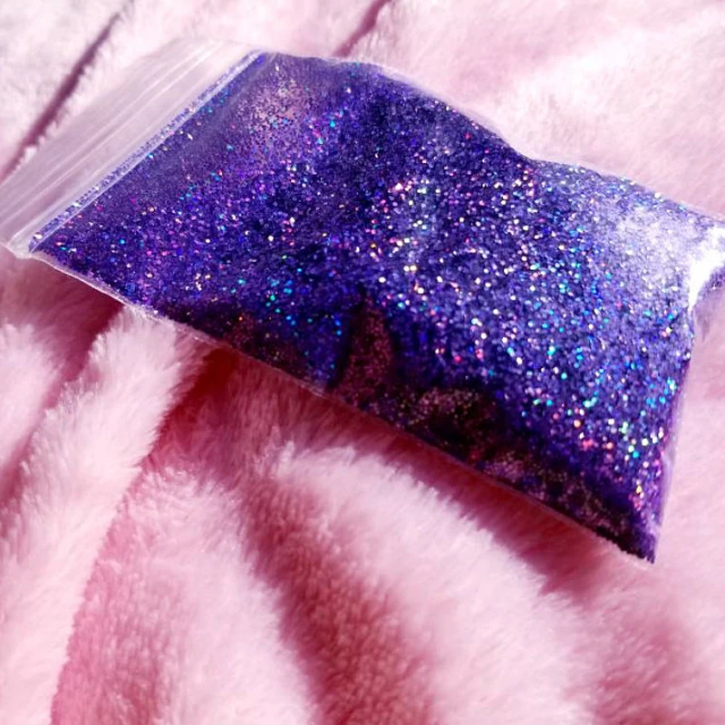 Laser 0.2MM 008 Size Color Glitter Powder,Holographic Glitter for nail 10G in-one-Bag Holographic Mixed-Color Powder