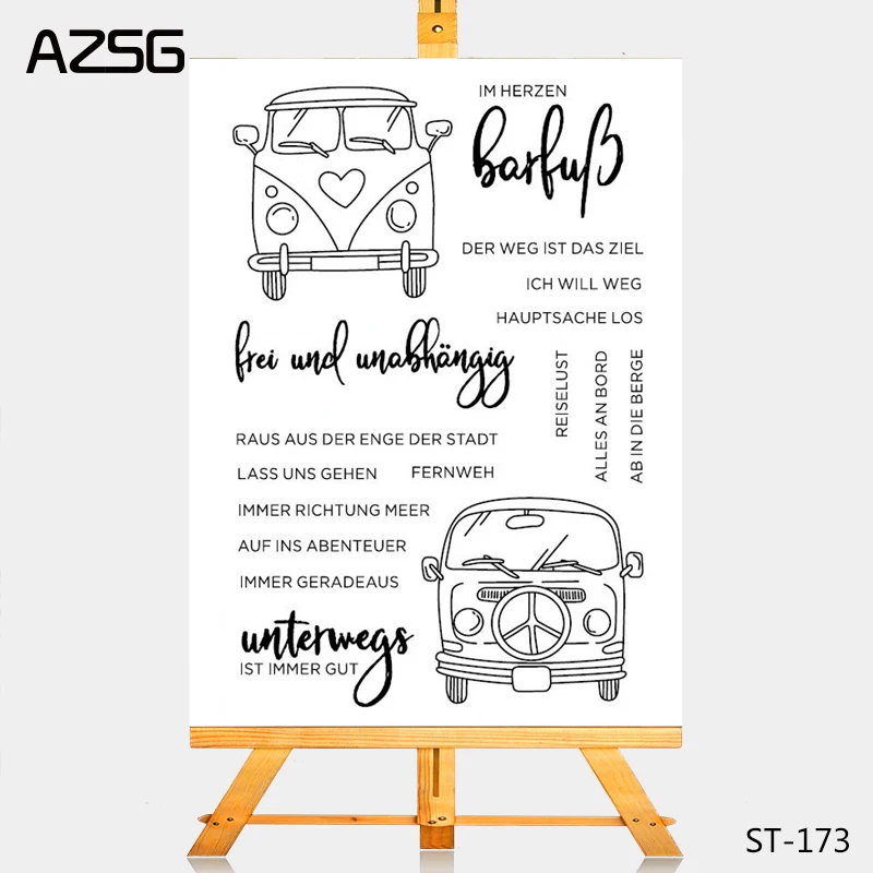 

AZSG Vehicle beautiful car style Clear Stamps for DIY Scrapbooking/photo Album Decorative Craft Clear Stamp Chapte