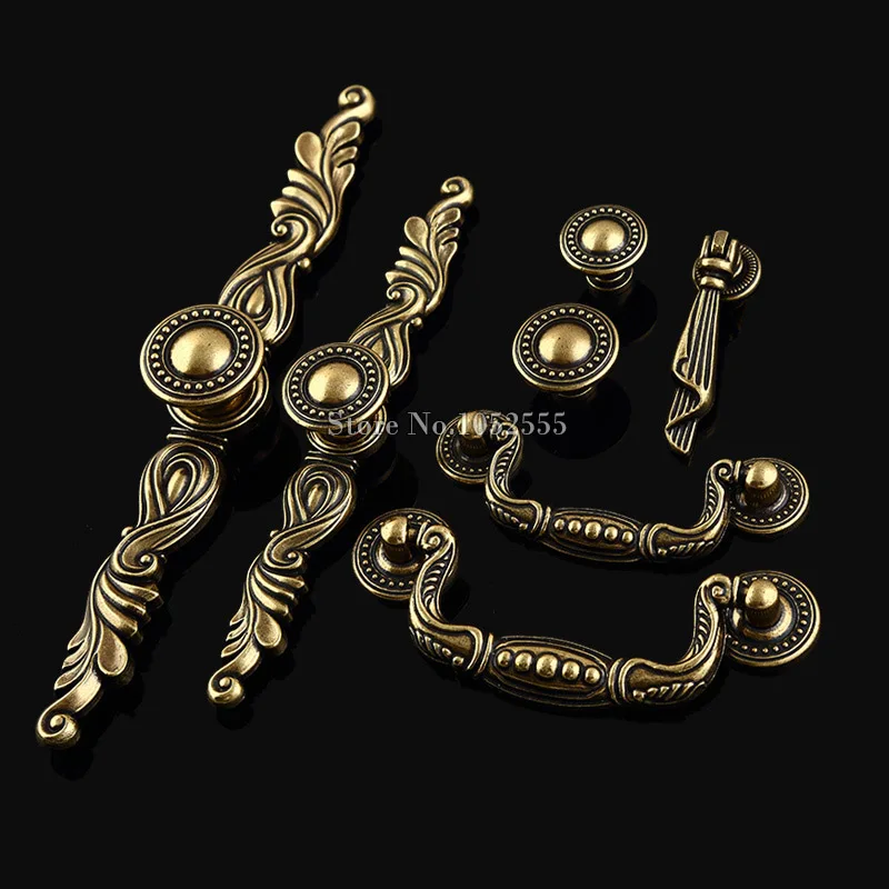Retro Vintage 1PCS European Antique Kitchen Cabinet Door Handles Cupboard Wardrobe Drawer Cabinets Pulls Handles and Knobs Retro Vintage 1PCS European Antique Kitchen Cabinet Door Handles Cupboard Wardrobe Drawer Cabinets Pulls Handles and Knobs
