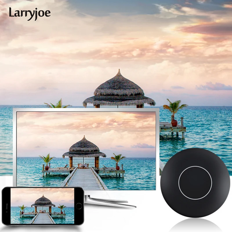 Larryjoe Q1 wifi Дисплей usb-модем для ТВ Miracast Поддержка HD1080P Airplay DLNA для ТВ монитора IOS Android с AV мощностью