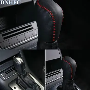 

DNHFC Car-styling Automobile special gear sleeve hand sewing gear sleeve For Volkswagen T-ROC T ROC 2018 Accessories