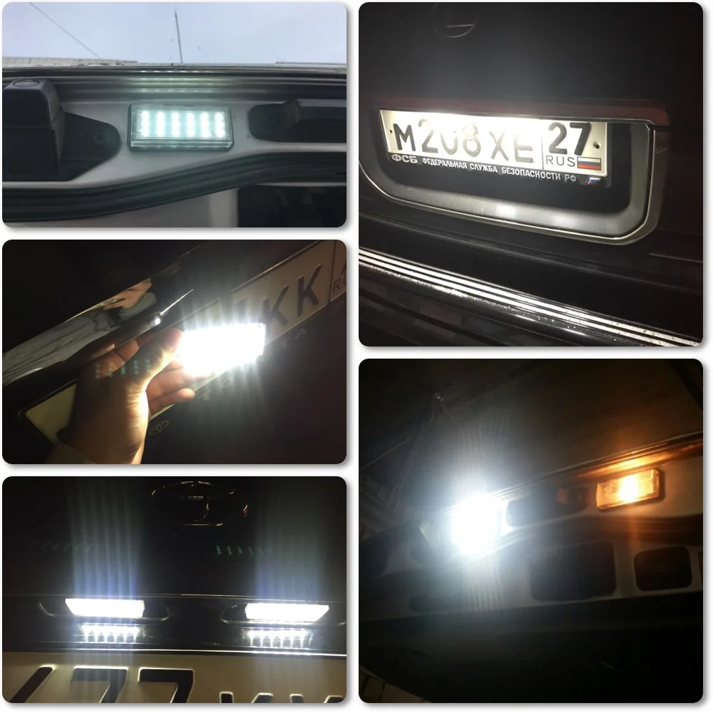 Для Toyota Land Cruiser 100 120 200 Prado Reiz 4D для Lexus LX470 LX570 без ошибок светодиодный Белый заднего