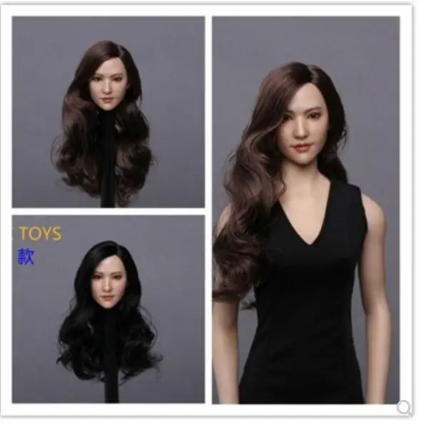 

GACTOYS 1/6 GC015A B Liu Yifei Crystal Liu star black hair Head Sculpt Ffigure